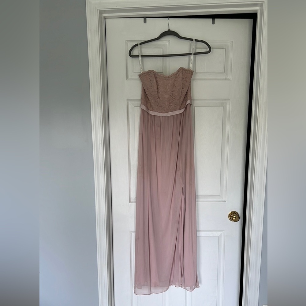 David’s Bridal Blush Pink Dress